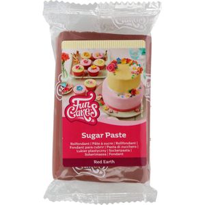 FunCakes Rolfondant - Fondant voor Cupcakes en Taarten - Red Earth - 250g