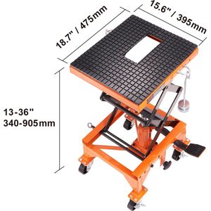 Motorlift - Heftafel - Motorheftafel - Met Breed Dek - Verrijdbaar - Maximaal 150kg