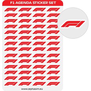 F1 / Formula One Agenda / Planner / Organizer Sticker Set