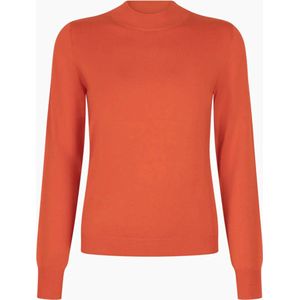 Another Label Abbey Knitted Pull L/s Truien & vesten Dames - Sweater - Hoodie - Vest- Oranje - Maat L