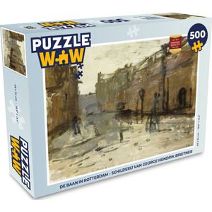 Puzzel De Baan in Rotterdam - Schilderij van George Hendrik Breitner - Legpuzzel - Puzzel 500 stukjes