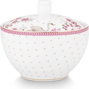 Pip Studio Jolie Pink Suikerpot Roze - Zwaan en Heron - Porselein -