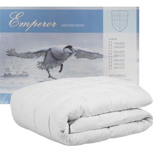 Emperor Donzen Dekbed Enkel - 90% Eendendons - Litsjumeaux - 240x220 cm - Wit