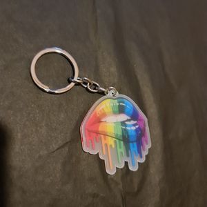 LGBTQ+ - Sleutelhanger lippen (LGBTQIA+, pride, love, LHBTI+, LHBTIQA+, gay, trans, bi, lesbo, homo)