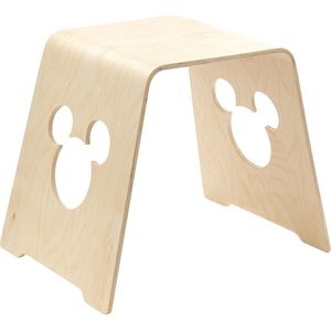 Disney - Mickey Mouse - Berkenhouten Kruk - Zitstoeltje - Kinderen