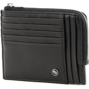 MANDARINA DUCK Leren Kaarthouder Downtown Credit Card Holder Black Zwart