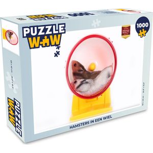 Puzzel Hamsters in een wiel - Legpuzzel - Puzzel 1000 stukjes volwassenen