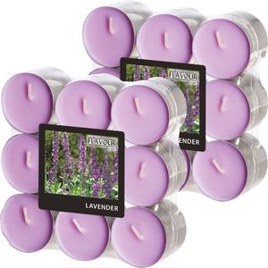 Conpax Candles Geur theelichtjes/waxinelichtjes - 36x - Lavender aroma - 4,5 branduren