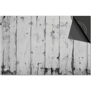 Inductie beschermer 60x60 - afdekplaat inductie mat - Dietrix Kookplaat beschermer - Base - Hout en Boom - Latten bewerkt grijs wit