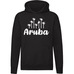 Aruba Hoodie - antillen - caraiben - vakantie - eiland - reizen - palmbomen - zon - strand - cadeau - unisex - sweater - trui - capuchon