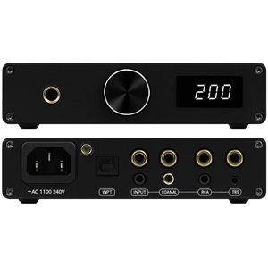 HiFi DAC Headphone Amplifier, DSD512 32Bit/768kHz, USB/Optical/Coaxial/Bluetooth 5.1 to 4.4mm/6.35mm/RCA/TRS Digital Analog Converter for Phone/PC/PS5