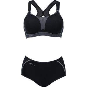 Anita Active Dynamix Star - Sportbeha - Dames - Zwart/Antraciet - 75C