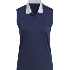 Adidas W BTC Twisknit Mouwloze Dames Golfpolo Navy