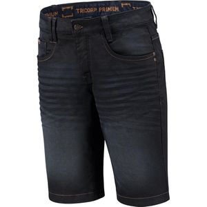 Tricorp Jeans Premium Stretch Kort 504010 - Mannen - Denimzwart - 34