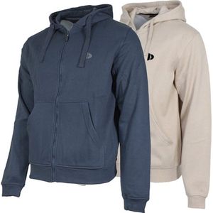 2-Pack Donnay - Sweatvest met capuchon (Bruce) - Sportvest - Heren - Navy/Sand (928) - maat S