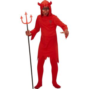 Widmann - Duivel Kostuum - Rode Duivel Kind Kostuum - Rood - Maat 128 - Halloween - Verkleedkleding