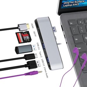 Surface Laptop Docking Station - Ethernet, HDMI, USB 3.0, TF-kaartsleuf - Accessoires voor Surface Laptop 5/4/3