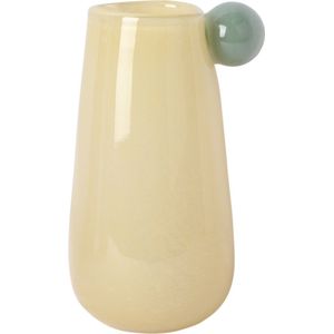Present Time Vaas Bolita Medium - Geel - Ø15cm - Glas - Moederdag - Moederdag Cadeau - Moederdag Cadeautje - Moederdag Cadeau idee