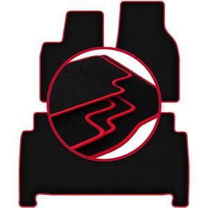 CARLUX-RED automatten voor: Tesla Model X SUV (2016-)