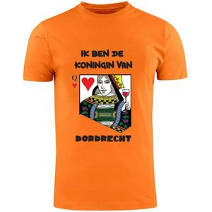 Ik ben de koningin van Dordrecht Oranje T-shirt | Koningsdag | Queen | Koningin | Unisex