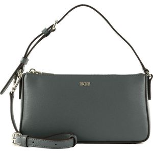 DKNY Leren Schoudertas Handtas Bryant Park Tz Demi Crossbody Bag Coal Grijs