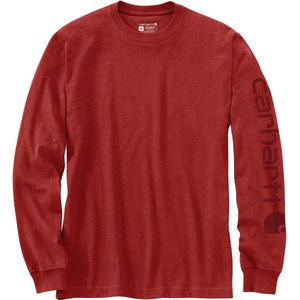 Carhartt Longsleeve Sleeve Logo T-Shirt L/S Chili Pepper Heather-M