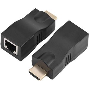 HDMI Extender 2x HDMI1.4 3D 1080P 30m To RJ45 Network Cable Extender Converter Repeater for 480i / p 576i / p 720p 1080i / p 1920x1200 4k * 2k