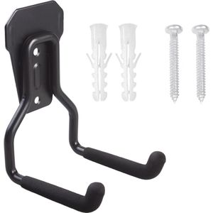 Maclean MC-439 - Ophanghaken - Opbergbeugels - Stalen garage muurbeugel - Wandmontage - Ophangsysteem - voor banden gereedschap ladder slangen - max 35kg - 9cm x 8,5cm x 13cm