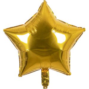Boland - Folieballon Ster goud - Goud - Folieballon