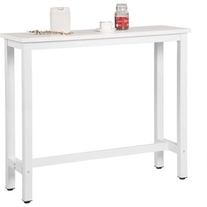 Bartafel - Wit - Voor binnen - Keuken - Hout - Metaal - Rechthoekig - 120x40x100cm