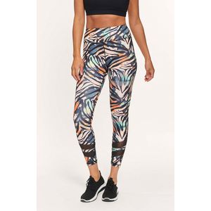 Active Panther Legging Mandy Zebra Mesh black-multi, Dames Legging met Hoge Taille voor Vrouwen - Boterachtig Zacht Niet Transparante Legging Voor Buikcontrole, Plus-maat Workout Gym Yoga Rekbare Broek