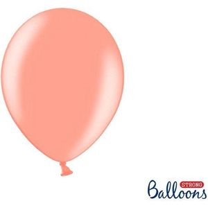 Strong Balloons 27cm, Rose goud (1 zakje met 50 stuks) super sterke ballonnen