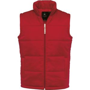 B&C Heren Volledige Ritssluiting Waterdichte Bodywarmer/Gilet (Rood)