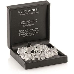 Ruben Robijn Ruby Mania, armband Bergkristal, nugget kralen Armband (sieraad) 19 cm