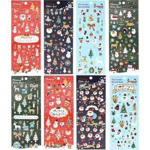 380+ Glitter Kerststickers voor Kinderen Ambachten, Kerststickers Stickers voor Kinderen Kerst DIY Scrapbooking Kaarten Maken, Versieren Journal Fotoalbums Kerst Papeterie Waterfles