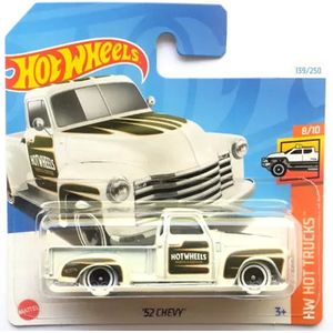 HOT WHEELS '52 CHEVY WHITE 139/250 1:64 HW HOT TRUCKS 8/10