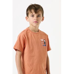 GARCIA Jongens Chest print T-shirt Oranje Korte mouw