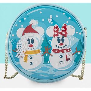 Disney Loungefly Mickey Minnie Sneeuwpop Blauw