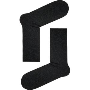 2-PAAR Sokken heren cashmeren fijn-gebreid (PREMIUM), zwart, maat 44/45 (29)