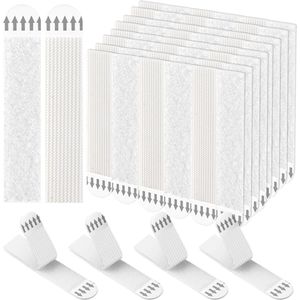 24 paar - Foto-ophanghaken zonder spijkers - Zelfklevende spijkers - Foto Ophangstrips voor Muren - Zelfklevende Lijmstrips - Verwijderbare Lijmstrips voor Foto's - Zelfklevende Fotohaken - foto canvas hanger geen nagels