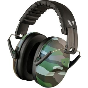 Gehoorbescherming voor Volwassenen - Oorbescherming Concentratie - Gehoorbeschermers Schietsport - 26dB - 12+ jaar - Camouflage - V-Slick