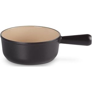 Le Creuset Gietijzeren ronde steelpan zonder deksel Mat Zwart 20cm 1,9l