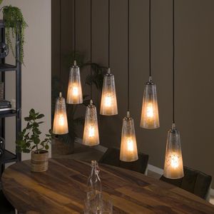 LifestyleFurn Hanglamp Ayo - 7-lamps - Stone