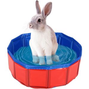 Kleine hondenzwembad opvouwbaar - Diameter 50 cm, hoogte 8 cm - Opvouwbare hondenbaden met hondenbad