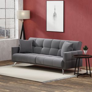 Springcrest® Sofabed Barcelona - Antraciet - 200x80x77 cm