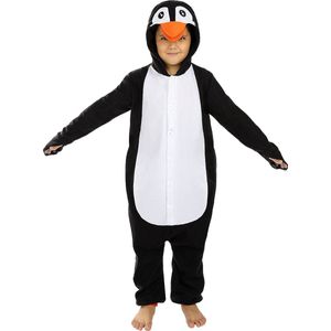 FUNIDELIA Pinguin Onesie voor Kinderen - Pinguin Kostuum - 97-104 cm