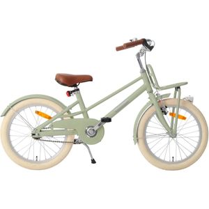 AMIGO Urban Meisjesfiets 18 Inch - Kinderfiets voor 5 tot 7 Jaar - 105-120 cm - Groen