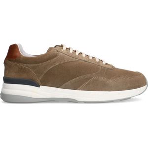 Van Lier - Heren - Taupe suède sneakers - Maat 47