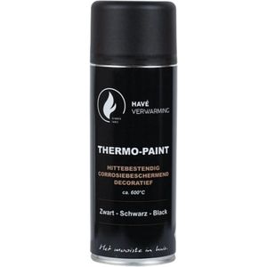 HAVÉ Zwart spuitbus - verfspray - 400 ml - hittebestendig - kachelverf - Thermo Paint