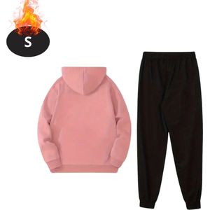 Bovista Joggingpak - Huispak - Volwassenen - Trainingspak - Comfortabel - Joggingsbroek - Tracksuit - Heren - Paris - Roze - XL